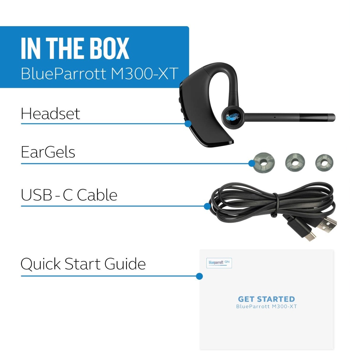 blueparrot m300-xt.หูฟังบลูทูธ,หูฟังคุยโทรศัพท์.mono headset,ไมค์ชัด,ios,android,คุยชัด,ใส่สบาย,แบตอึด