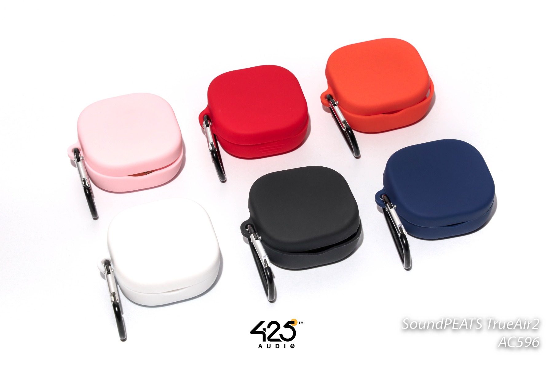 เคสซิลิโคนหูฟัง SoundPEATS Trueair2 Silicone Case เคสตกแต่งกล่องหูฟัง ปกป้องกันรอยขีดข่วนหรือกันกระแทกได้ดี คุณภาพวัสดุแข็งแรง มีสีให้เลือก 6 สี ดำ,ขาว,น้ำเงิน,แดง,ส้ม,ชมพู