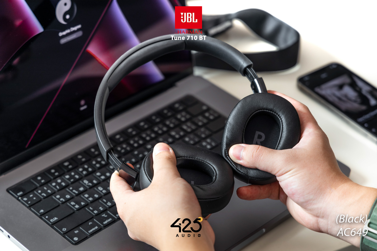 JBL Tune 710 BT,Wireless Headphone,หูฟังไร้สาย,หูฟังบลูทูธ,หูฟังครอบหู,bluetooth headphone,แบตเตอรี่ 50 ชม.,หูฟังไมค์ดี