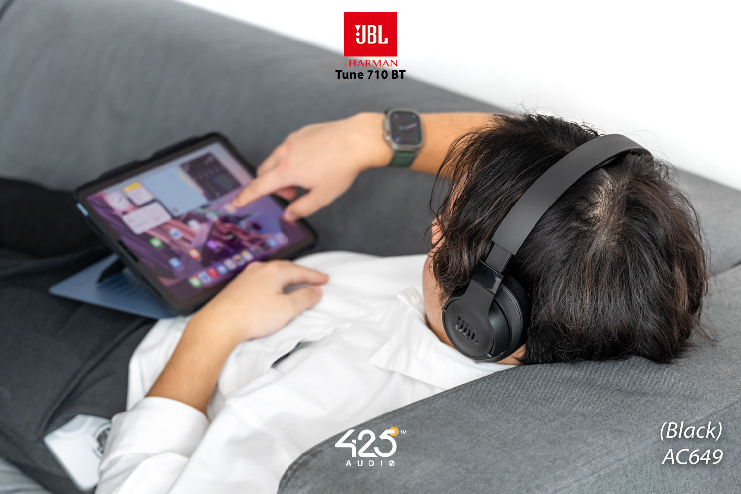 JBL Tune 710 BT,Wireless Headphone,หูฟังไร้สาย,หูฟังบลูทูธ,หูฟังครอบหู,bluetooth headphone,แบตเตอรี่ 50 ชม.,หูฟังไมค์ดี