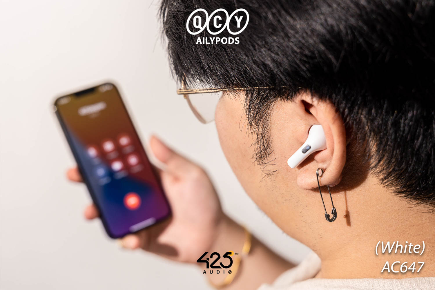 QCY AliPods,True Wireless,หูฟังไร้สาย,หูฟังบลูทูธ,หูฟังเอียร์บัด,Earbuds,Dual-Mic,หูฟังไมค์ดี