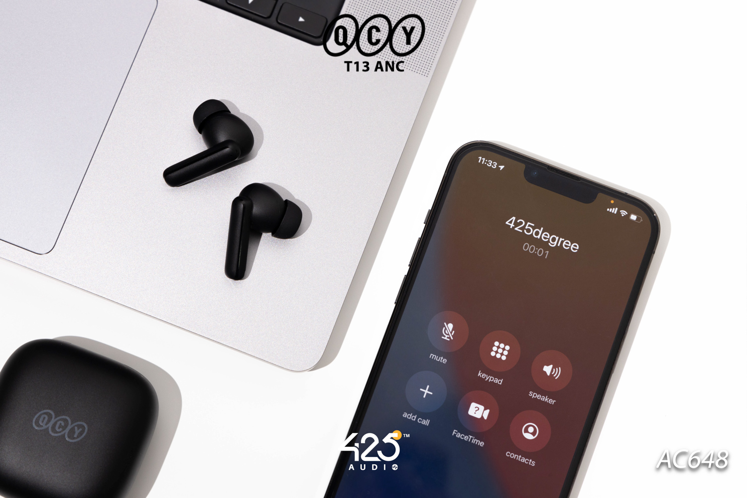 QCY T13 ANC,True Wireless,หูฟังไร้สาย,หูฟังบลูทูธ,หูฟัง in-ear,In-Ear,Quad-Mic,หูฟังเสียงดีราคาถูก