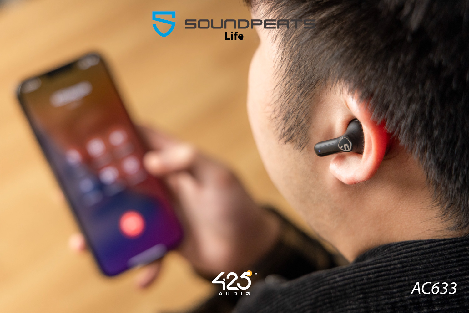 SoundPEATS Life,True Wireless,หูฟังไร้สาย,หูฟังบลูทูธ,หูฟัง in-ear,bluetooth 5.2,Active Noise Cancelling,หูฟังไมค์ดี