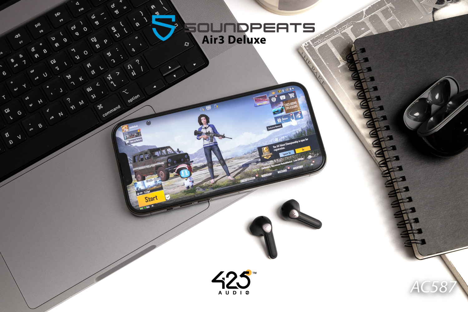 SoundPEATS Air3 Deluxe,true wireless,หูฟังไร้สาย,หูฟังบลูทูธ,earbuds,แบตเตอรี่อึด,ใส่สบาย,ออกกำลังกาย