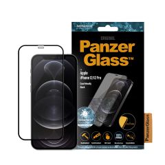 PanzerGlass Case Friendly ( ฟิล์มกระจก iPhone 12 / iPhone 12 Pro แบบเต็มจอขอบโค้ง )