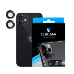 Hishield Aluminium Lens iPhone 12 Mini ( กระจกกันรอยเลนส์กล้อง iPhone 12 Mini )-Black