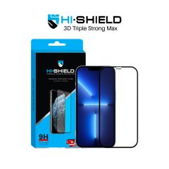 Hishield 3D Triple Strong Max Black (ฟิล์มกระจก iPhone 13 Pro Max แบบเต็มจอขอบโค้ง)
