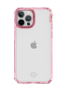 ITSKINS Hybrid Clear Pink and Transparent - เคส iPhone 13 Pro