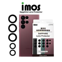 imos Sapphire Lens Protector Aluminium กระจกกันรอยเลนส์กล้อง S22 Ultra - Black with Silver rim