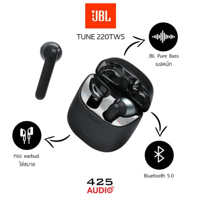 Jbl Tune 220Tws : หูฟัง Earbuds ใส่สบาย เอกลักษณ์เสียงเฉพาะตัว รีวิวชัด  คัดของดี สั่งง่าย ส่งไว ได้ของชัวร์