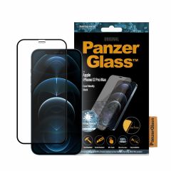 PanzerGlass Case Friendly ( ฟิล์มกระจก iPhone 12 Pro Max แบบเต็มจอขอบโค้ง )