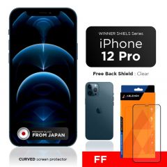 ABLEMEN FF Winner Shield + Clear Back Film ( ฟิล์มกระจก iPhone 12 / iPhone 12 Pro แบบเต็มจอ )