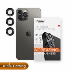Zeelot Lens Protector ( กระจกกันรอยเลนส์กล้อง iPhone 12 Pro Max )-Black (ดำ)