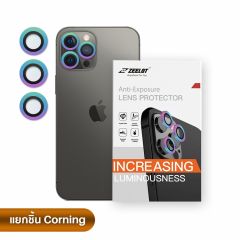 Zeelot Lens Protector ( กระจกกันรอยเลนส์กล้อง iPhone 12 Pro Max )-Iridescent (สีเหลือบรุ้ง)