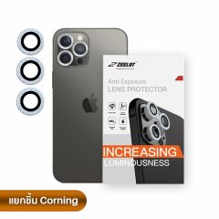 Zeelot Lens Protector ( กระจกกันรอยเลนส์กล้อง iPhone 12 Pro )-Silver Diamond (เงินประกายเพชร)