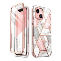 i-Blason Cosmo Slim Designer Case with Built-in Screen Protector เคส iPhone 13 - Marble
