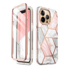 i-Blason Cosmo Slim Designer Case with Built-in Screen Protector เคส iPhone 13 Pro - Marble