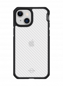 Itskins Hybrid Tek Black and Transparent เคส iPhone 13