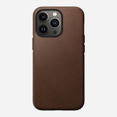 Nomad Rugged Case Horween Leather Magsafe - เคส iPhone13 Pro - Rustic Brown Leather (หนังแท้นํ้าตาล)