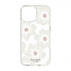 Kate Spade Protective Hardshell เคส iPhone 13 Pro - Hollyhock Floral Clear