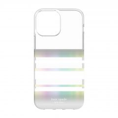 Kate Spade Protective Hardshell เคส iPhone 13 Pro Max - Park Stripe/Iridescent
