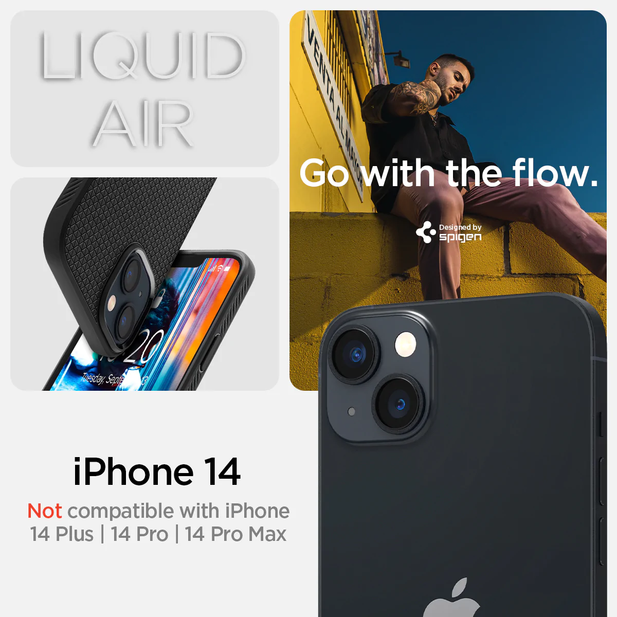 Spigen Liquid Air เคส iPhone 14 - Matte Black รีวิวชัด คัดของดี สั่ง