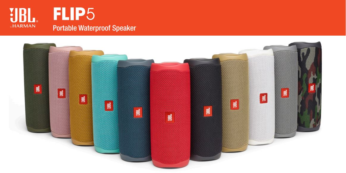 JBL Flip 5,portable speaker,jbl flip 5,IPX7,ลำโพงบลูทูธ,ลำโพงกันน้ำ,ลำโพงพกพา,bluetooth speaker